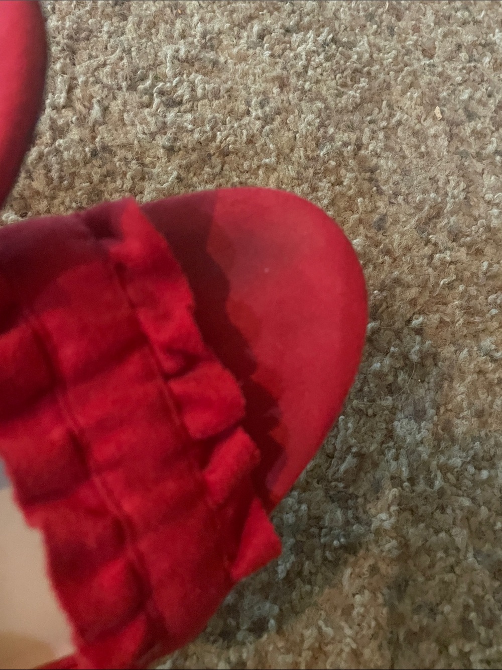 Indigo Rd Red Ruffle Ankle-Strap Block Heels 9M - Picture 8 of 9